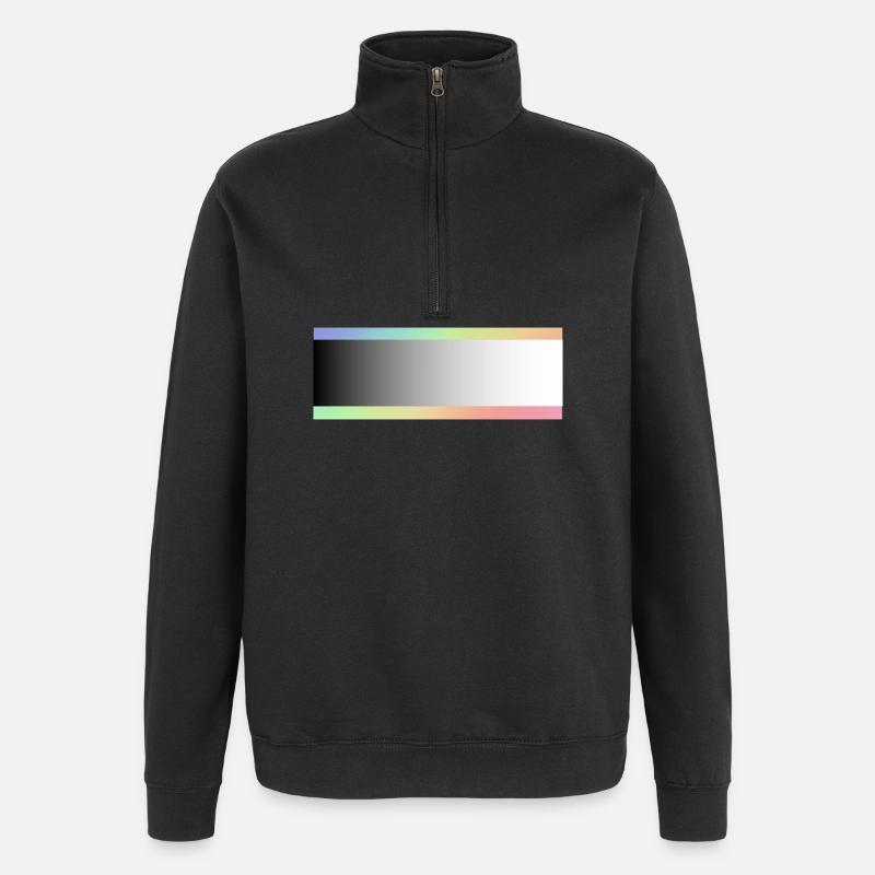 Grauzonen 2 - Quarter-Zip-Sweatshirt - Schwarz