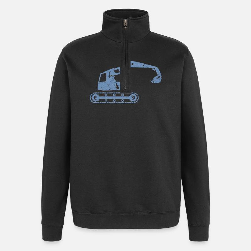 Bagger Baggerfahrer Baugeräteführer – - Quarter-Zip-Sweatshirt - Schwarz