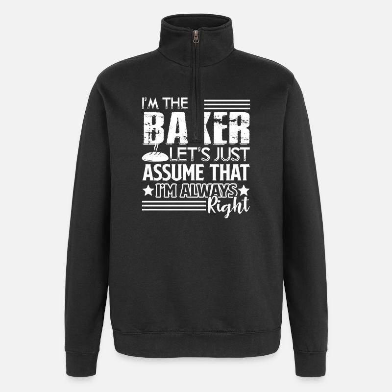 Baker I'm The Baker - Quarter-Zip Sweatshirt - black
