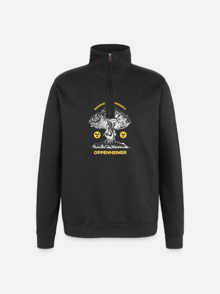Oppenheimer Manhattan project - Quarter-Zip Sweatshirt - black