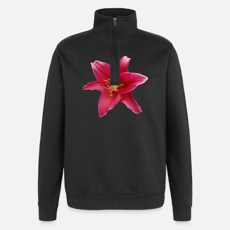Lilie1 - Quarter-Zip-Sweatshirt - Schwarz