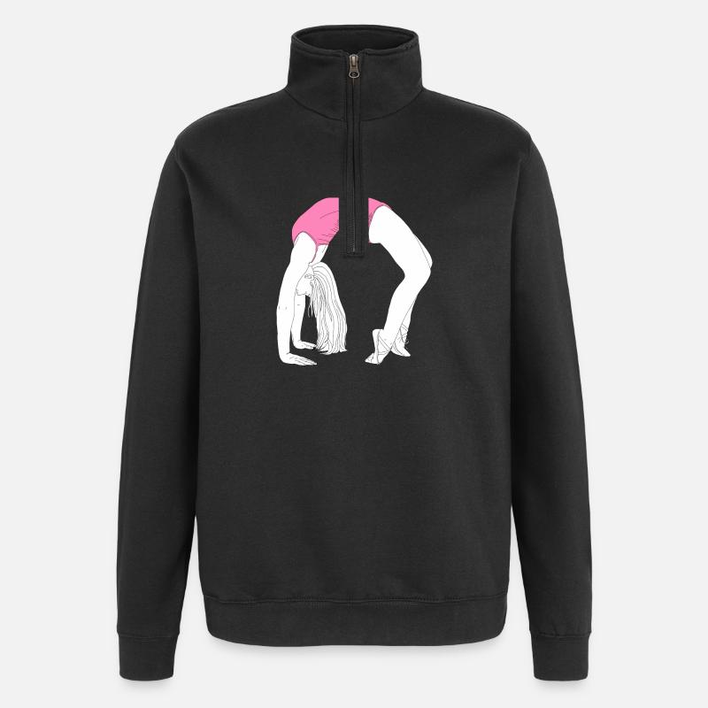 Pont de la danse acrobatique - Sweat à zip 1/4 - noir