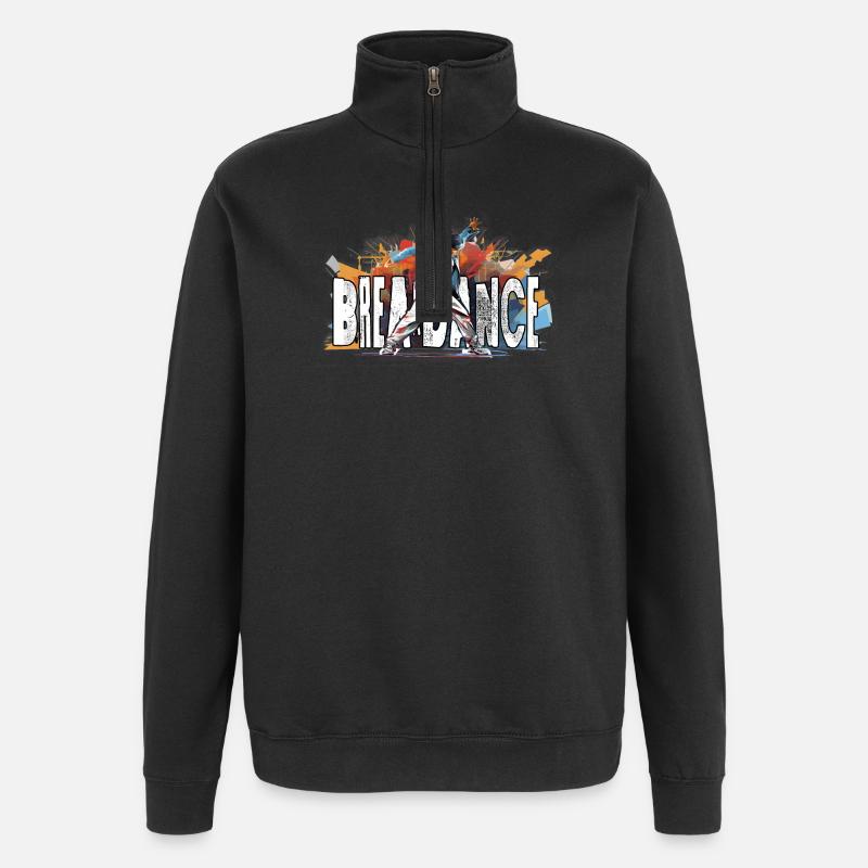 Breakdance Breakdancer Bboy - Sweat à zip 1/4 - noir