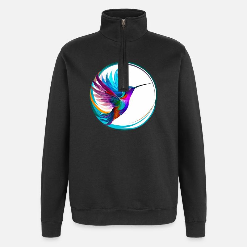 Colibri - Sweat à zip 1/4 - noir
