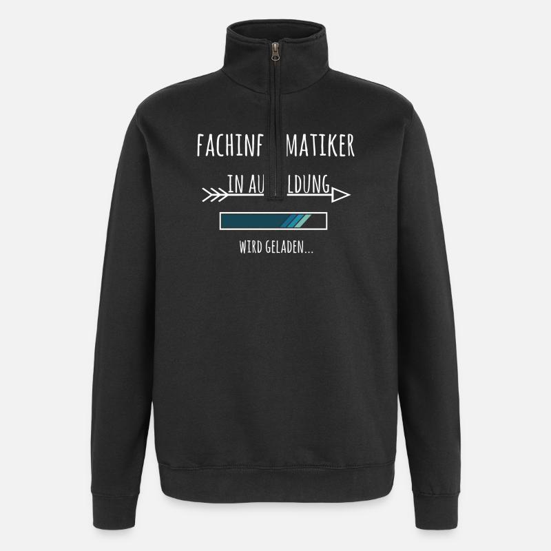 Fachinformatiker Ausbildung Beruf - Quarter-Zip-Sweatshirt - Schwarz