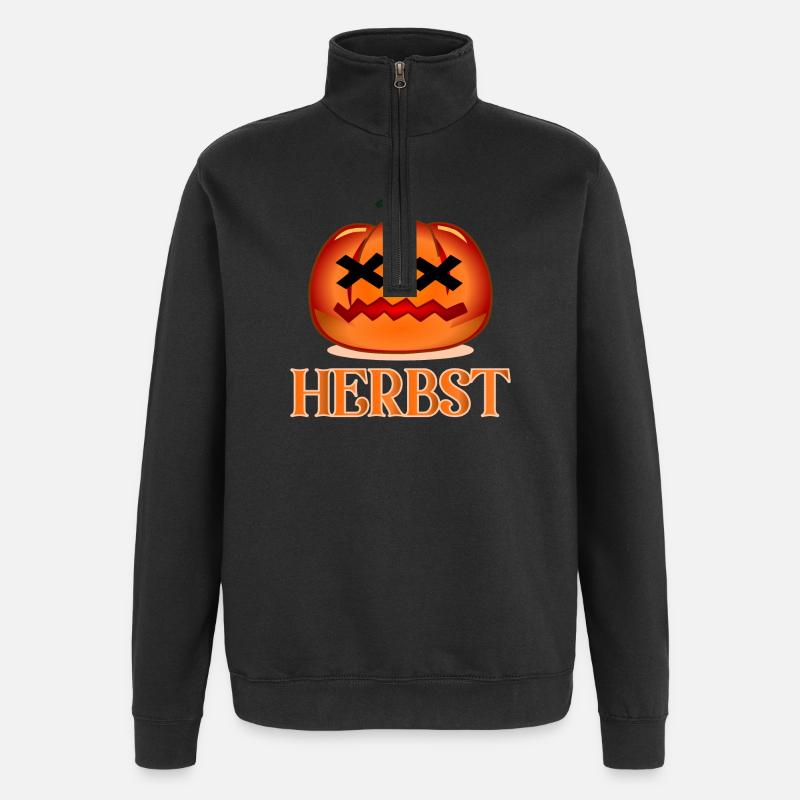 HERBST HALLOWEEN KOSTÜM - Quarter-Zip-Sweatshirt - Schwarz