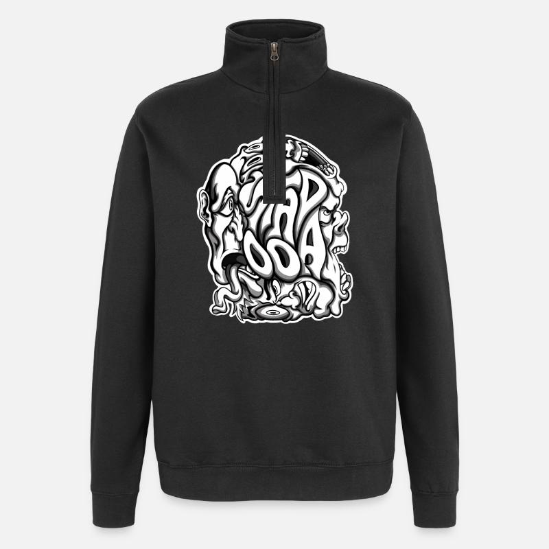 Stapooa2 - Sweat à zip 1/4 - noir