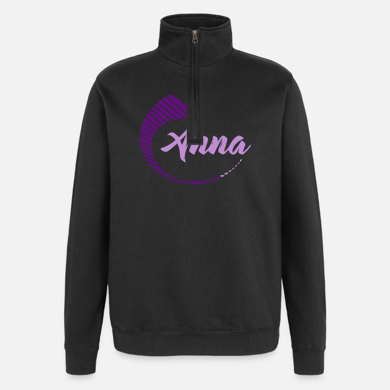 Anna - Sweat à zip 1/4 - noir