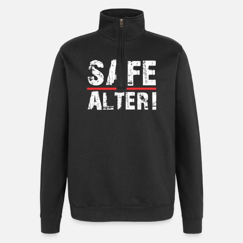 Safe Alter  - Quarter-Zip-Sweatshirt - Schwarz