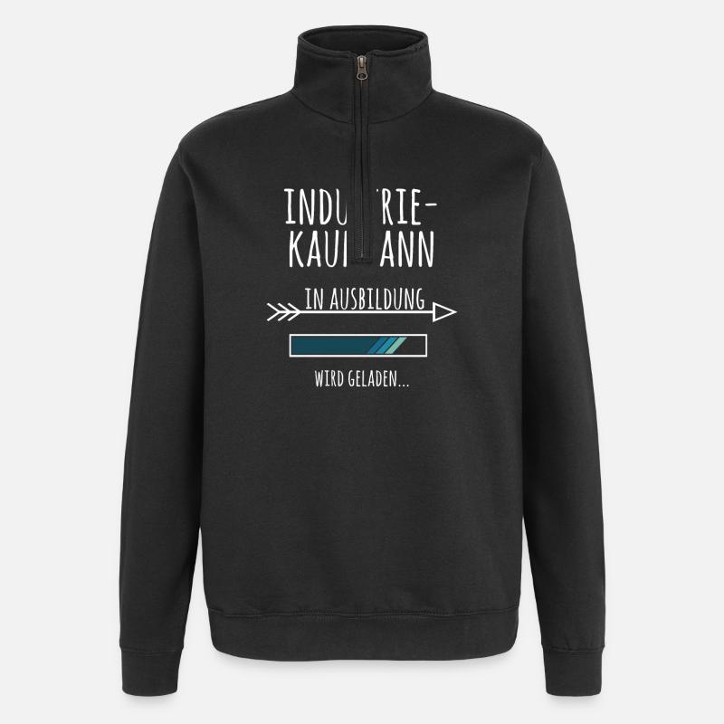 Industriekaufmann Ausbildung Beruf Geschenk - Quarter-Zip-Sweatshirt - Schwarz