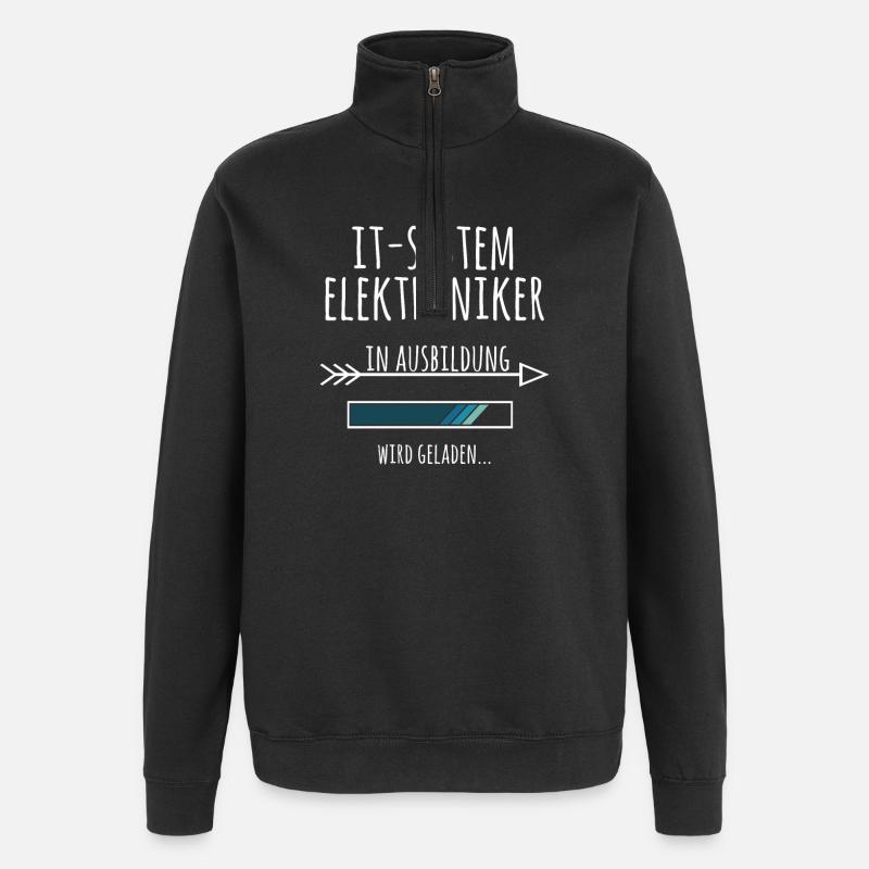 IT-Systemelektroniker Ausbildung Beruf Geschenk - Quarter-Zip-Sweatshirt - Schwarz