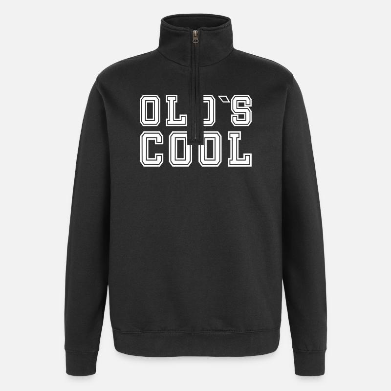 Oldscool - Old School Design - Sweat à zip 1/4 - noir