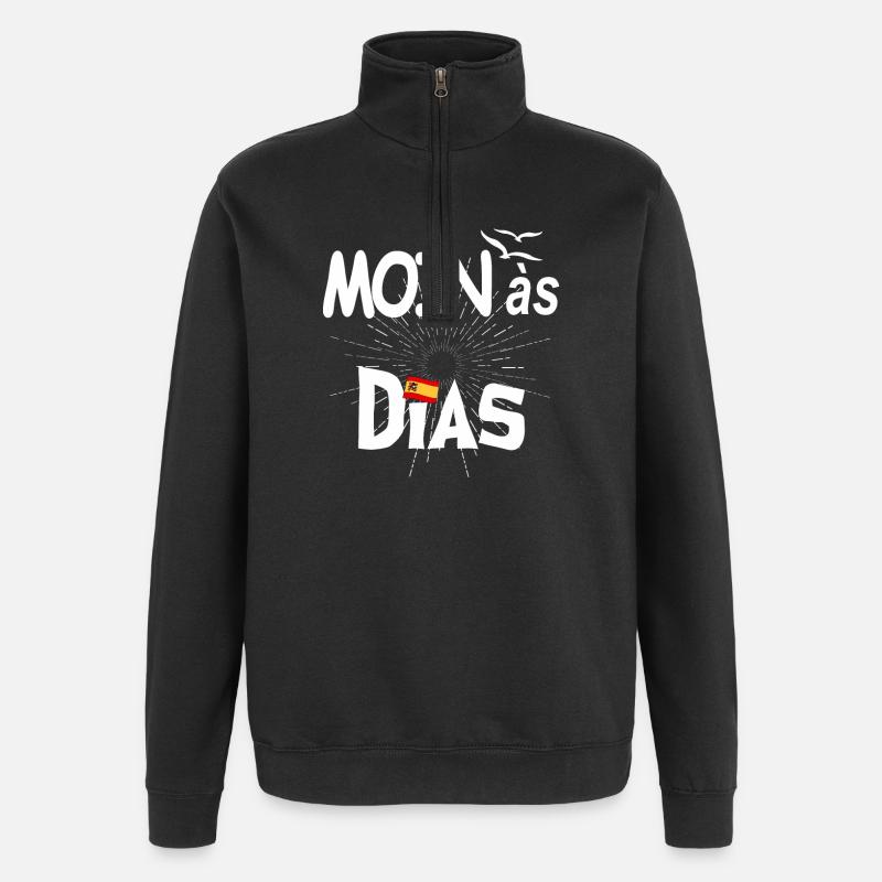 MOINas Dias - Quarter-Zip-Sweatshirt - Schwarz