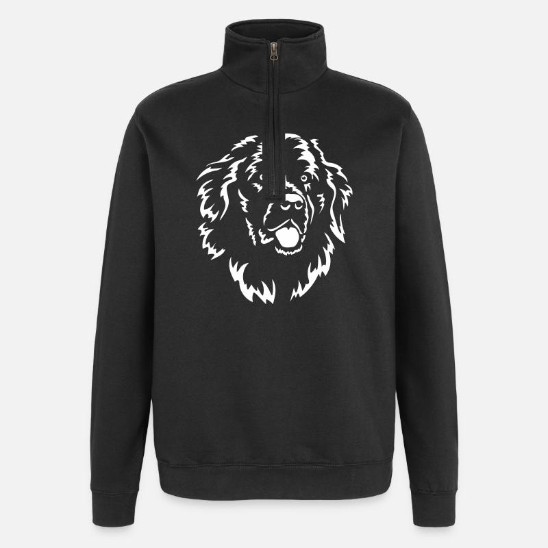 Newfoundland Head "Black Edition" - Quarter-Zip Sweatshirt - black