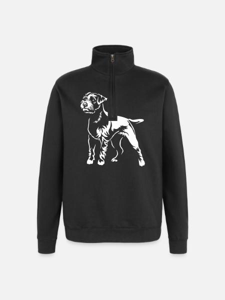 Parson Russell Terrier "BlackEdition" - Quarter-Zip Sweatshirt - black