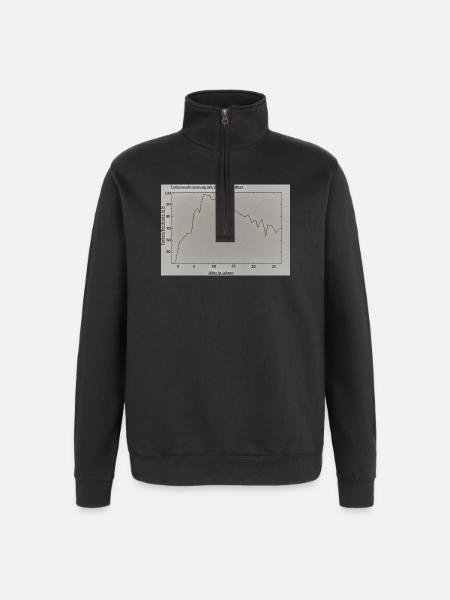 Alterliche Farbenwahrnehmung - Quarter-Zip-Sweatshirt - Schwarz