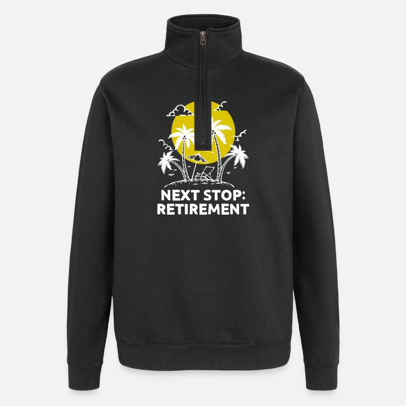 Ruhestand Statement Freizeit Abschied Pensionär - Quarter-Zip-Sweatshirt - Schwarz