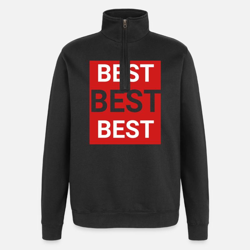 Bester - Quarter-Zip-Sweatshirt - Schwarz