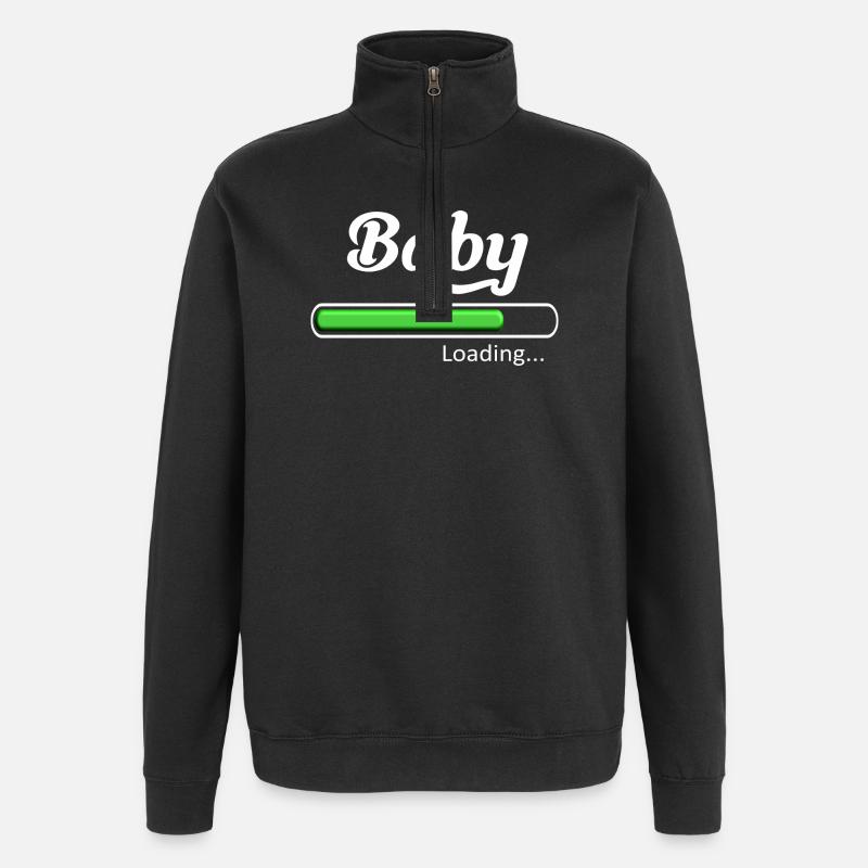 Baby-Loading. - Quarter-Zip-Sweatshirt - Schwarz