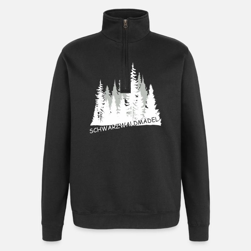 Schwarzwaldmädel - Quarter-Zip-Sweatshirt - Schwarz