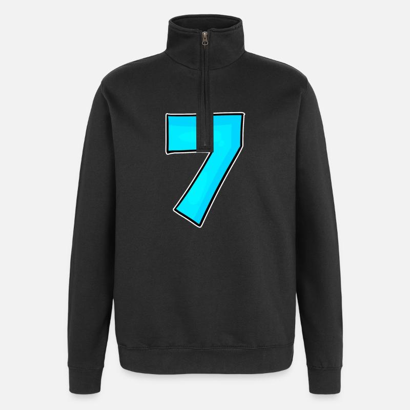 7 - Seven - Quarter-Zip Sweatshirt - black