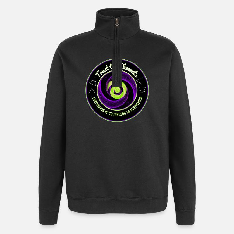 Elemente Spiral-Einheit - Quarter-Zip-Sweatshirt - Schwarz