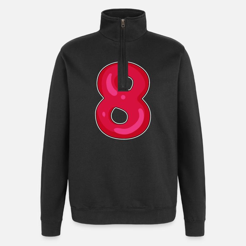 Numéro 8 Numéro Huit - Sweat à zip 1/4 - noir