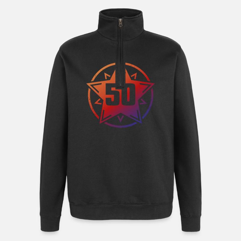 Super Star 50 - Sweat à zip 1/4 - noir