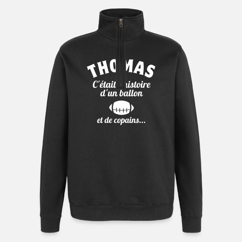 Thomas, Crépol, petit ange - Sweat à zip 1/4 - noir