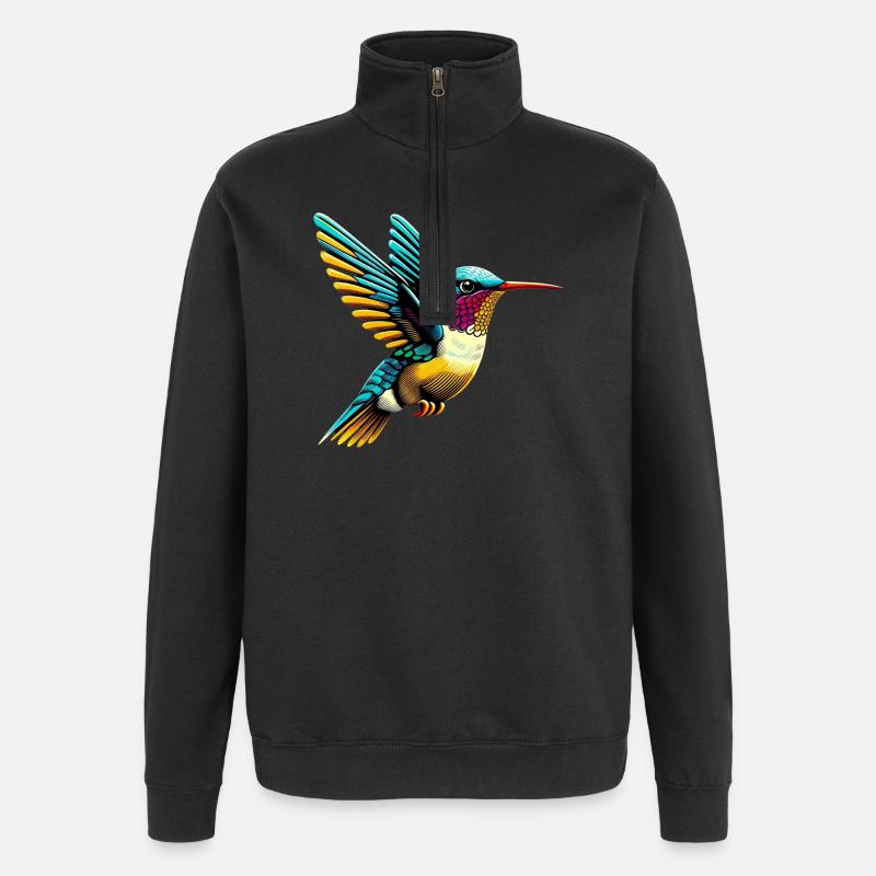 Colibri - Sweat à zip 1/4 - noir