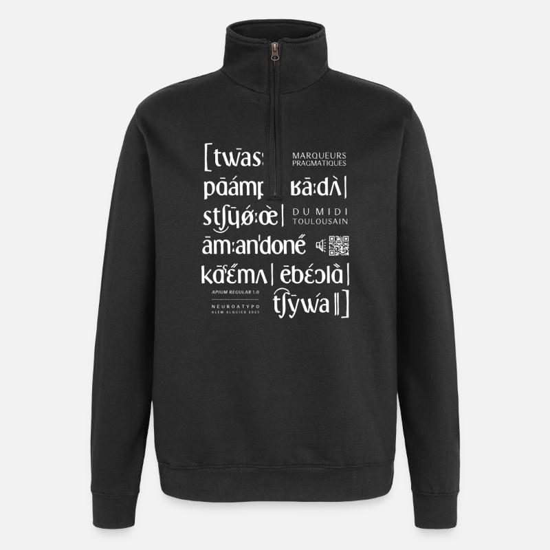 apium - API - Quarter-Zip Sweatshirt - black