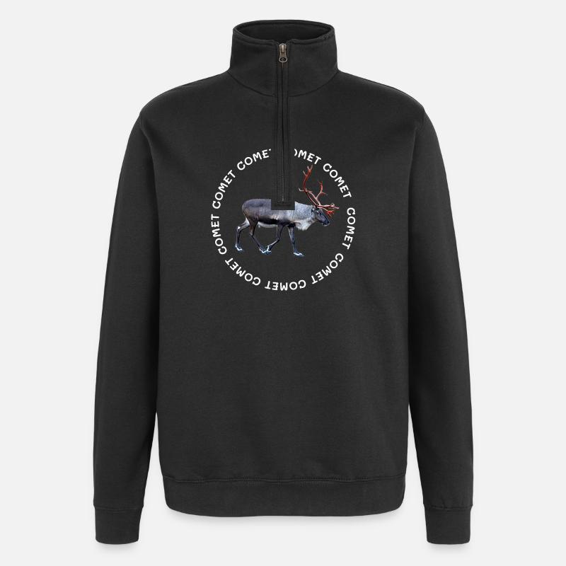 KOMET - Quarter-Zip-Sweatshirt - Schwarz