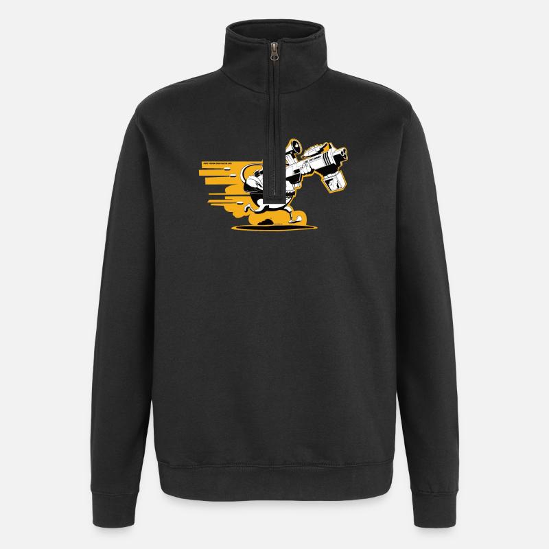 Ego-Shooter - Quarter-Zip-Sweatshirt - Schwarz