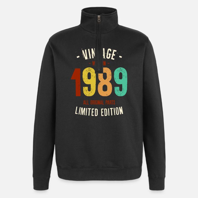 Millésime 1989 Edition Limitée - Sweat à zip 1/4 - noir