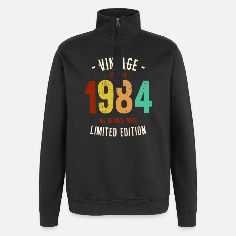 Millésime 1984 Edition Limitée - Sweat à zip 1/4 - noir