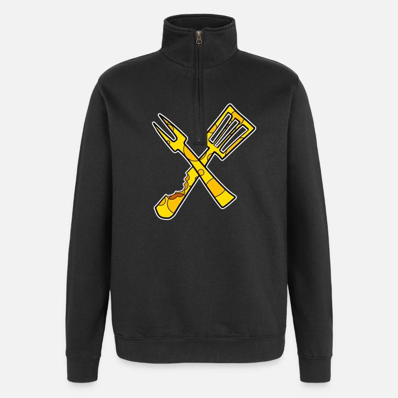 Chef Cuisine Restaurant - Sweat à zip 1/4 - noir