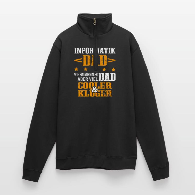 Informatiker Vater Programmierer Technik-Nerd Quarter-Zip-Sweatshirt
