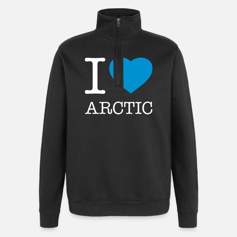 J’ADORE L’ARCTIQUE - Sweat à zip 1/4 - noir