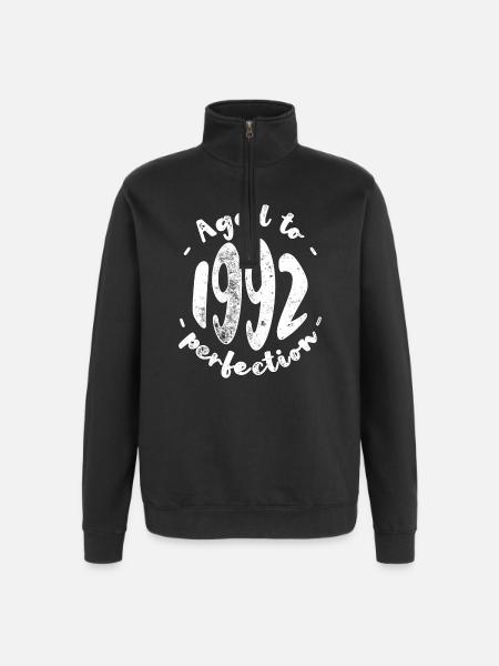 Aged to 1992 Perfection - Quarter-Zip Sweatshirt - black