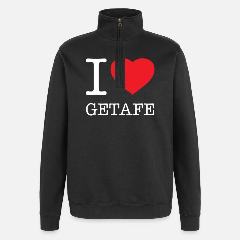 J’ADORE GETAFE - Sweat à zip 1/4 - noir