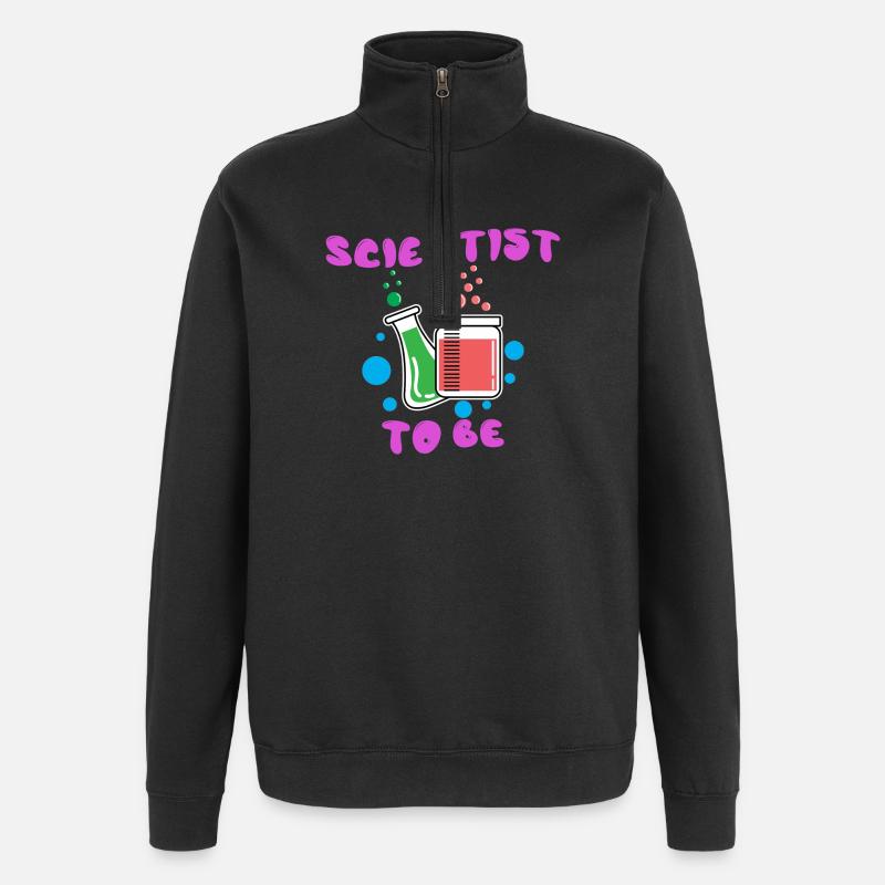 Job Beruf Wissenschafter Statement Vorgesetzter - Quarter-Zip-Sweatshirt - Schwarz