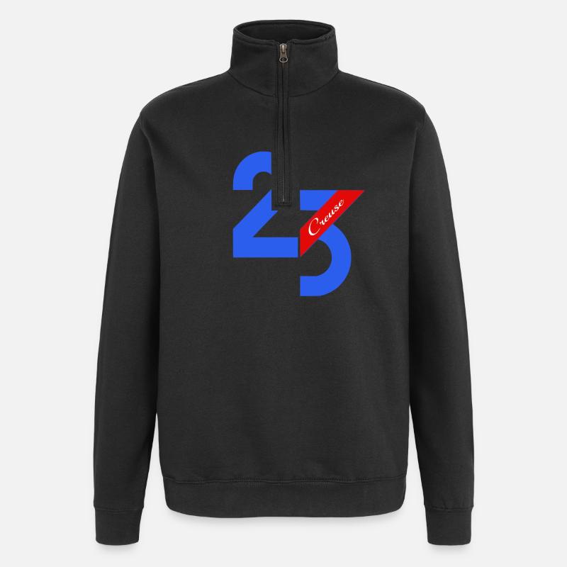 Creuse - Sweat à zip 1/4 - noir