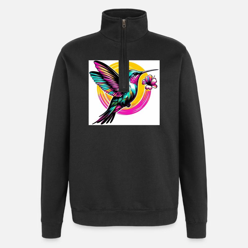 Colibri - Sweat à zip 1/4 - noir