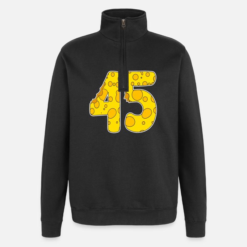 45 ans de Lustig Käse - Sweat à zip 1/4 - noir