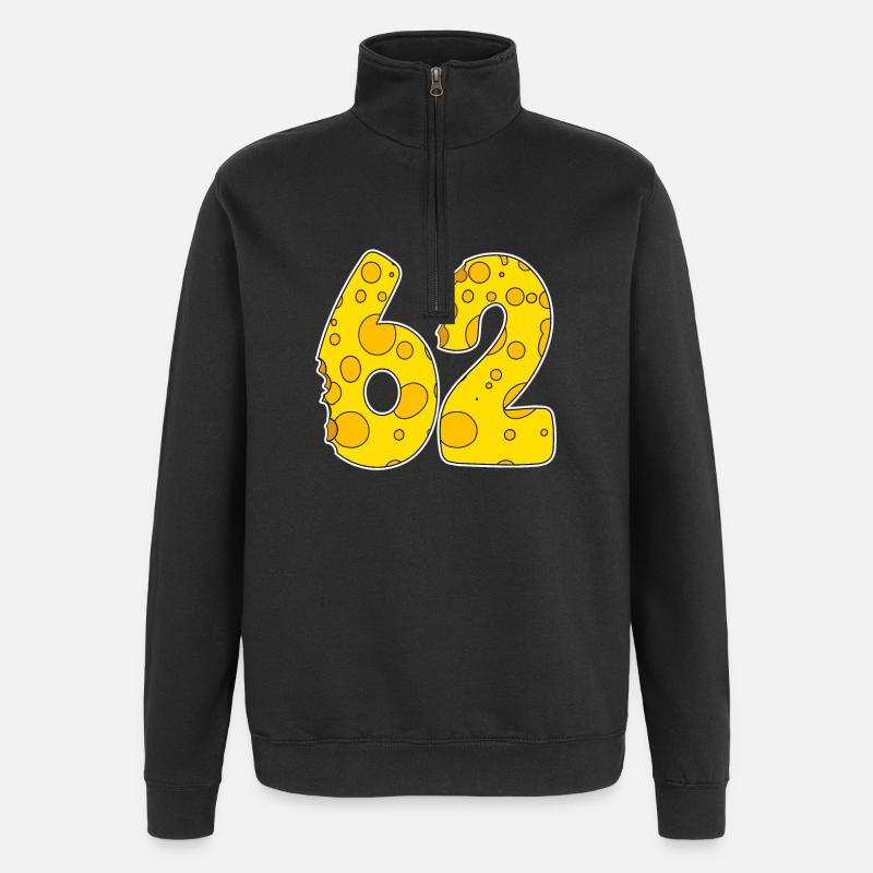 62 ans de Lustig Käse - Sweat à zip 1/4 - noir