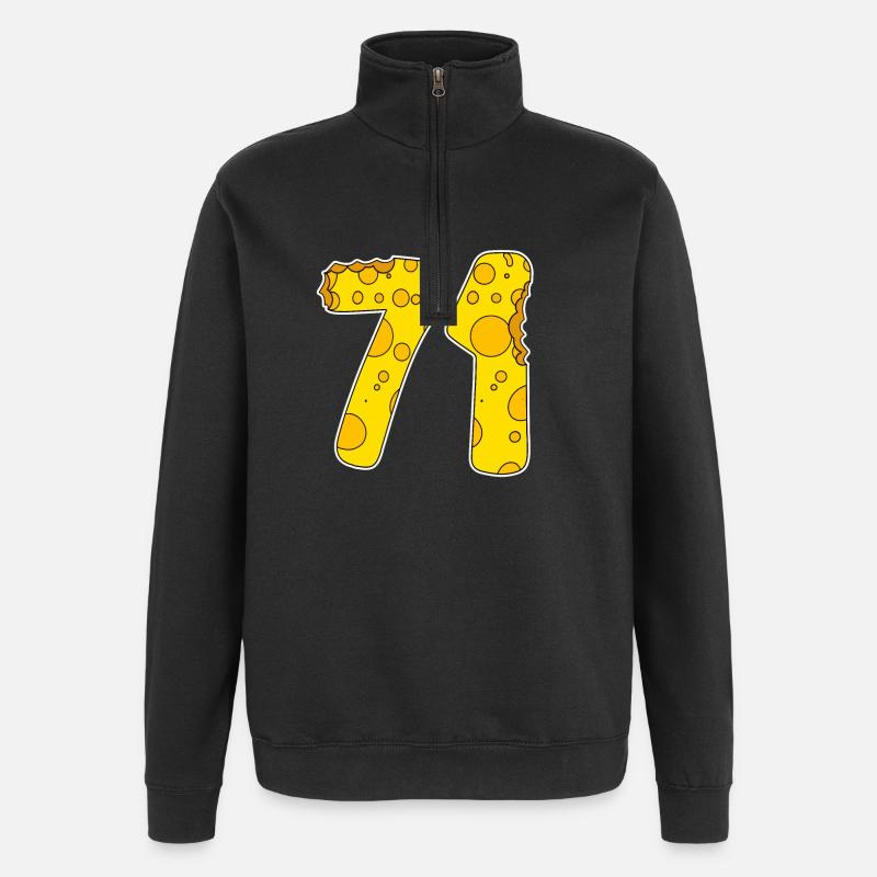 71 ans de Lustig Käse - Sweat à zip 1/4 - noir