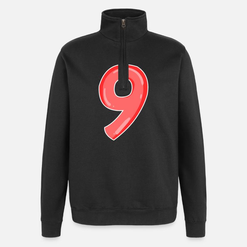Neuf - 9 - Sweat à zip 1/4 - noir