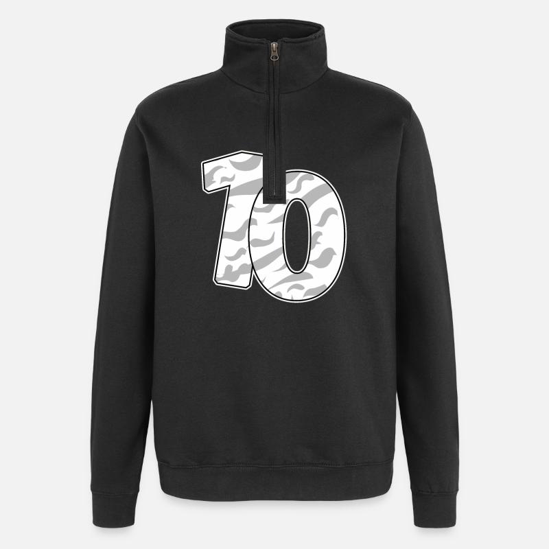 10 - Quarter-Zip Sweatshirt - black