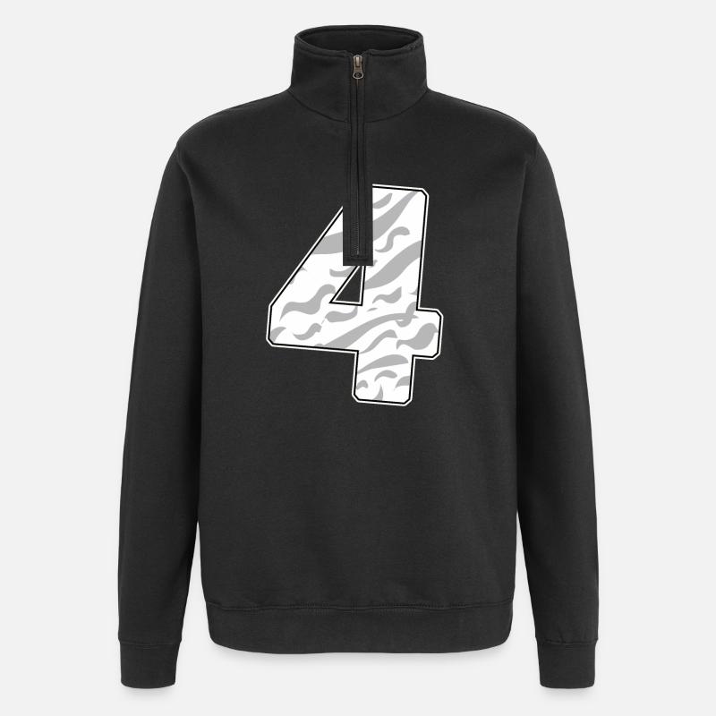 4 - Quatre - Sweat à zip 1/4 - noir