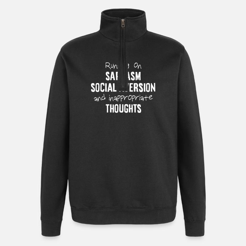 En cours d’exécution... - Sweat à zip 1/4 - noir